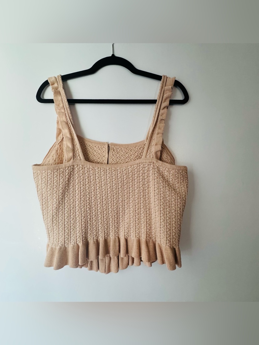 Zara Blush Pink Ruffle Top | Worn Once | Size Large - Picture 2 of 3